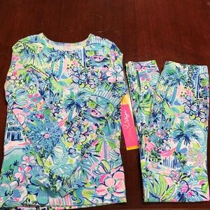 Lilly Pulitzer Sammy pajama set. Girls size 10 NWT